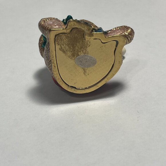 Collectable Teddy with Christmas Tree and Presents Trinket Box Enamel Magnetic - Picture 6 of 9